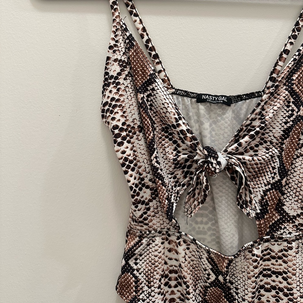 Snakeskin Print Bodysuit